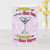 Cartes d'anniversaire amusantes : Philosophie Mart (Fleur jaune)