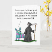 Cartes d'anniversaire amusantes : Plans de fête d' (Fleur jaune)