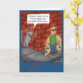 Cartes d'anniversaire amusantes : Queue d'annivers (Fleur jaune)