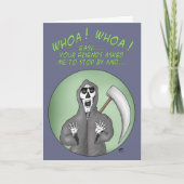 Cartes d'anniversaire amusantes : un an plus (Devant)