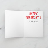 Cartes d'anniversaire amusantes : Vieux panier (Intérieur)