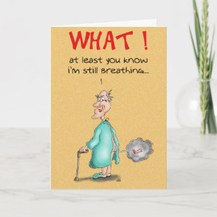 Cartes d'anniversaire amusantes : Vieux panier