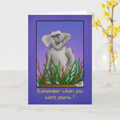 Cartes d'anniversaire amusantes : Vous vous souven (Fleur jaune)