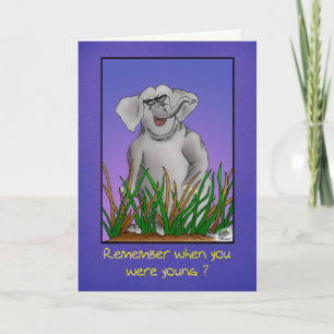 Cartes d'anniversaire amusantes : Vous vous souven