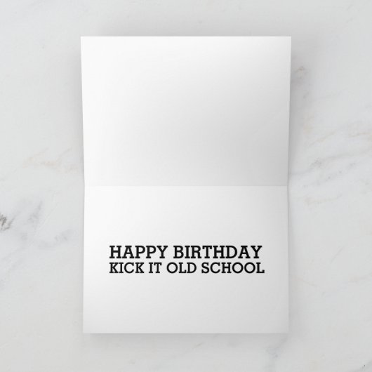 CARTES D'ANNIVERSAIRE ANCIENNES MACHINE À ÉCRIRE (Intérieur)