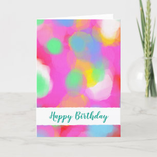 Cartes d'anniversaire aquarelles fantaisie