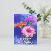 Cartes d'anniversaire aux Gerbera Daisies (Debout devant)