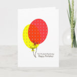 Cartes d'anniversaire Big Brother, gros ballons co<br><div class="desc">Une carte ballons simple,  propre,  agréable et colorée pour un grand frère le jour de son anniversaire. Le texte intérieur est personnalisable.</div>