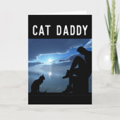 CARTES D'ANNIVERSAIRE CHAT DAD MEN (Devant)