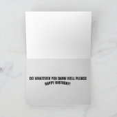 CARTES D'ANNIVERSAIRE CHAT FUNNY, UN CHAT ANNIVERS (Intérieur)