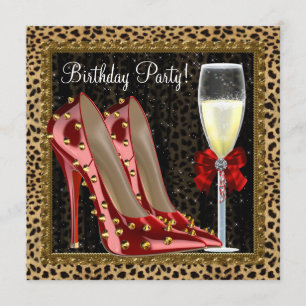 Cartes d'anniversaire Chaussures à talons hauts ro