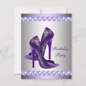 Cartes d'anniversaire chaussures à talons hauts vi (Devant)