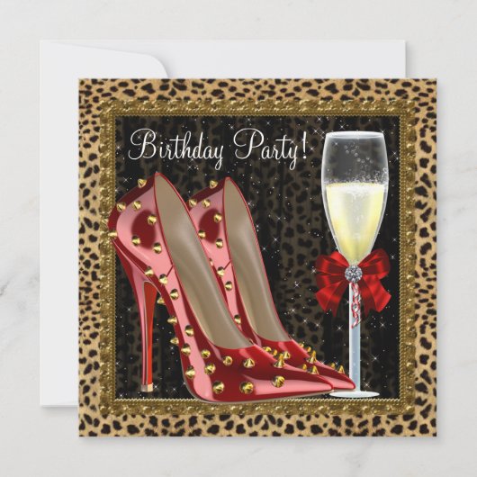 Cartes d'anniversaire Chaussures à talons rouges L (Devant)
