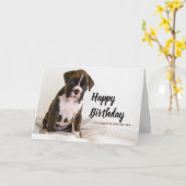 Cartes d'anniversaire Chiens - Chiens de boxe, Chi (Fleur jaune)