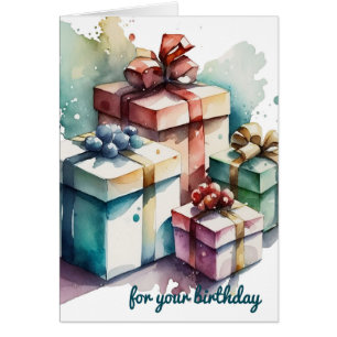 Cartes d'Anniversaire colorées