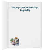 Cartes d'Anniversaire colorées (Intérieur (Droit))
