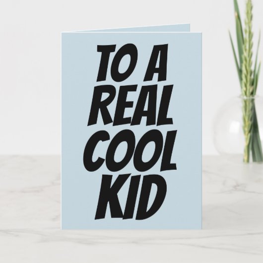 CARTES D'ANNIVERSAIRE cool POUR ENFANTS (Devant)