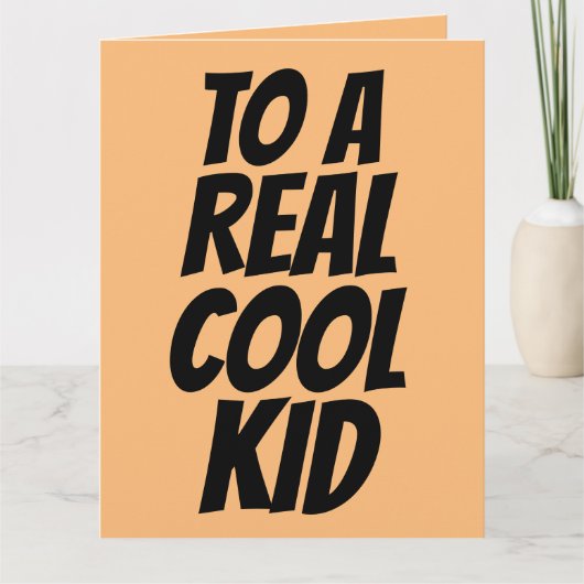 CARTES D'ANNIVERSAIRE cool POUR ENFANTS (Devant)
