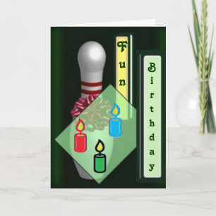 Cartes d'anniversaire de Bowling