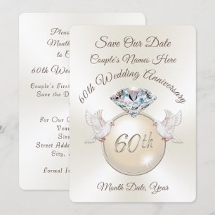 Cartes d'anniversaire de date à sauvegarder pour l