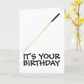 CARTES D'ANNIVERSAIRE DE FOUET BRITANNIQUE (Fleur jaune)