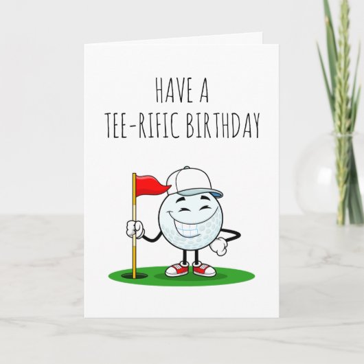 cartes d'anniversaire de golf (Devant)