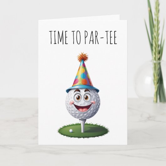 cartes d'anniversaire de golf (Devant)
