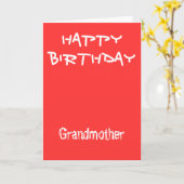 Cartes d'anniversaire de grand-mère (Fleur jaune)