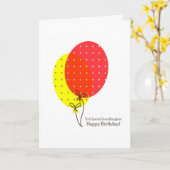 Cartes d'anniversaire de Grandaughter, grands (Fleur jaune)