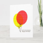 Cartes d'anniversaire de Grandaughter, grands<br><div class="desc">Une carte simple,  propre,  gentille et colorée de ballons pour une petite-fille sur son anniversaire. Le texte intérieur est personnalisable.</div>