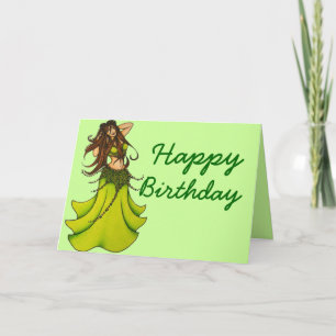 Cartes d'anniversaire de la danseuse du ventre