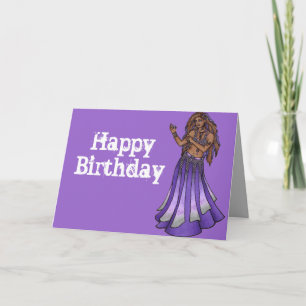 Cartes d'anniversaire de la danseuse du ventre