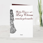 Cartes d'anniversaire de la danseuse du ventre (Dos)