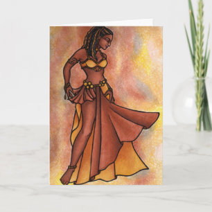 Cartes d'anniversaire de la danseuse du ventre