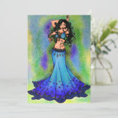 Cartes d'anniversaire de la danseuse du ventre (Debout devant)