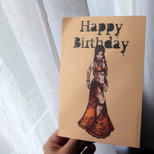Cartes d'anniversaire de la danseuse du ventre