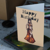 Cartes d'anniversaire de la danseuse du ventre