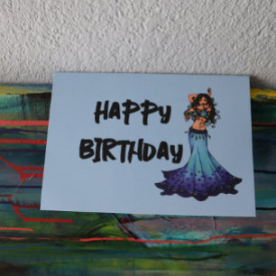 Cartes d'anniversaire de la danseuse du ventre