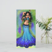 Cartes d'anniversaire de la danseuse du ventre (Debout devant)