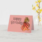 Cartes d'anniversaire de la danseuse du ventre (Fleur jaune)