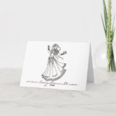 Cartes d'anniversaire de la danseuse du ventre (Dos)