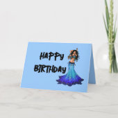 Cartes d'anniversaire de la danseuse du ventre (Devant)