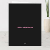 CARTES D'ANNIVERSAIRE DE LA FEMME BOHÉMIENNE GYPSY (Dos)