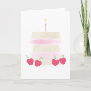 Cartes d'anniversaire de la fraise