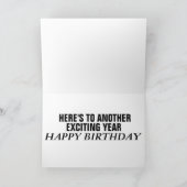 CARTES D'ANNIVERSAIRE DE LA QUARANANTINE PORTÉE GA (Intérieur)