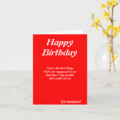 Cartes d'anniversaire de l'ex-mari (Fleur jaune)