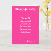 Cartes d'anniversaire de l'ex-mari-le-premier aman (Fleur jaune)