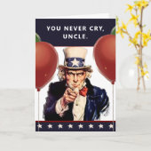 Cartes d'anniversaire de l'oncle drôle (Fleur jaune)