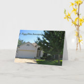 Cartes d'anniversaire de maison heureuse (Fleur jaune)