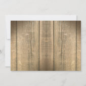 Cartes d'anniversaire de mariage rustiques (Dos)